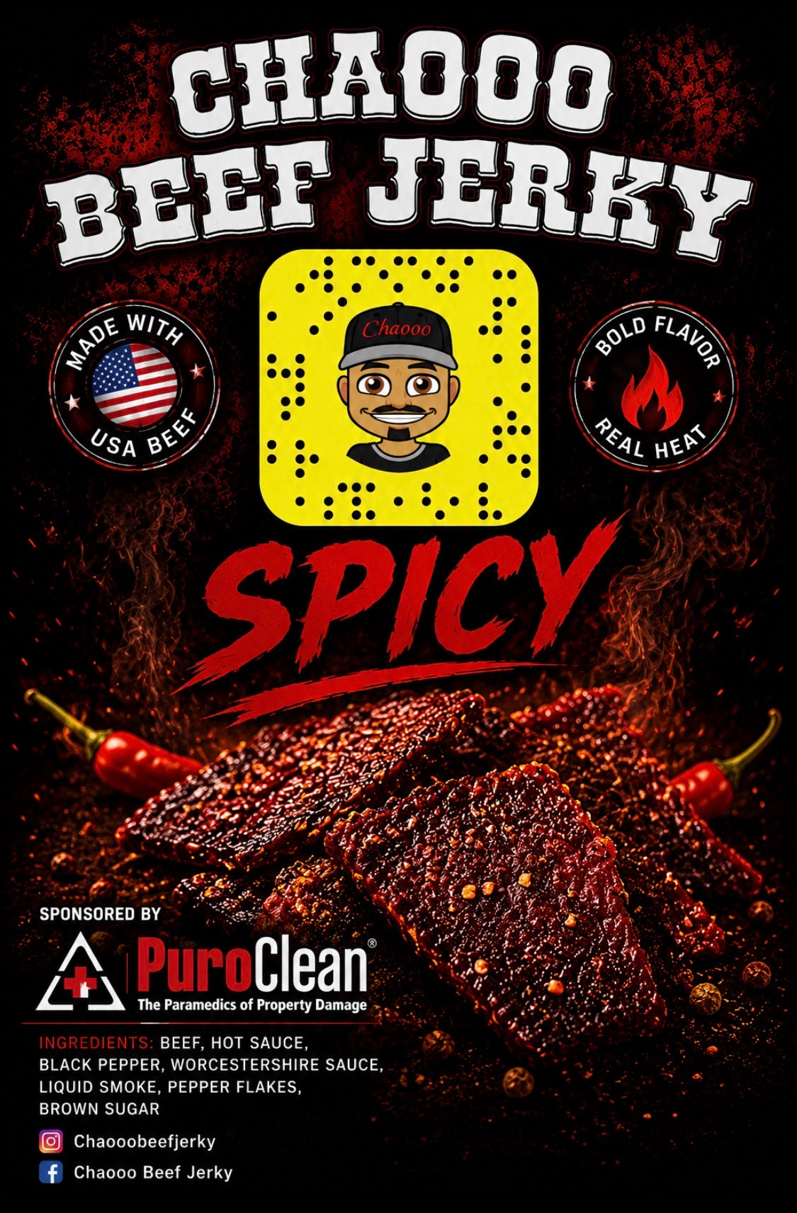 Small bag spicy BeefJerky