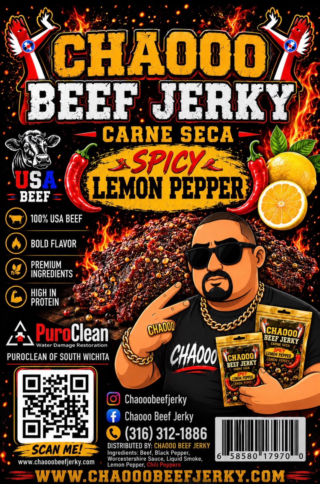 Small bag spicy lemon pepper