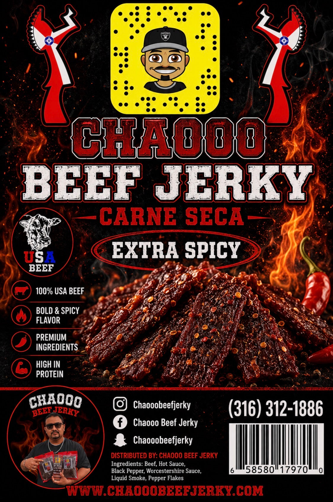 Extra spicy 🔥 Carne Seca